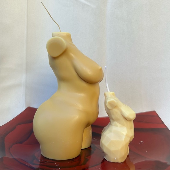 Extra large plus-size goddess candle SET (one massive one medium) - Picture 5 of 14